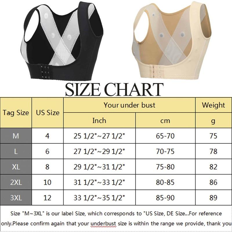 Womens Chest Brace Support Bra Shaper Adjustable Shoulder Back Posture Corrector