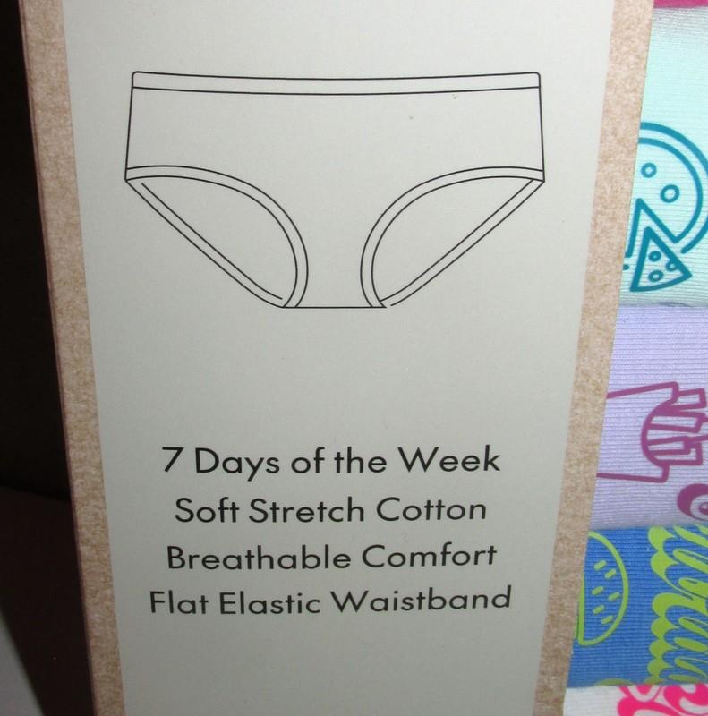 Womens 'Day Of The Week' 7 Hipster Panties (Size Med 8-10) BRAND NEW W TAGS