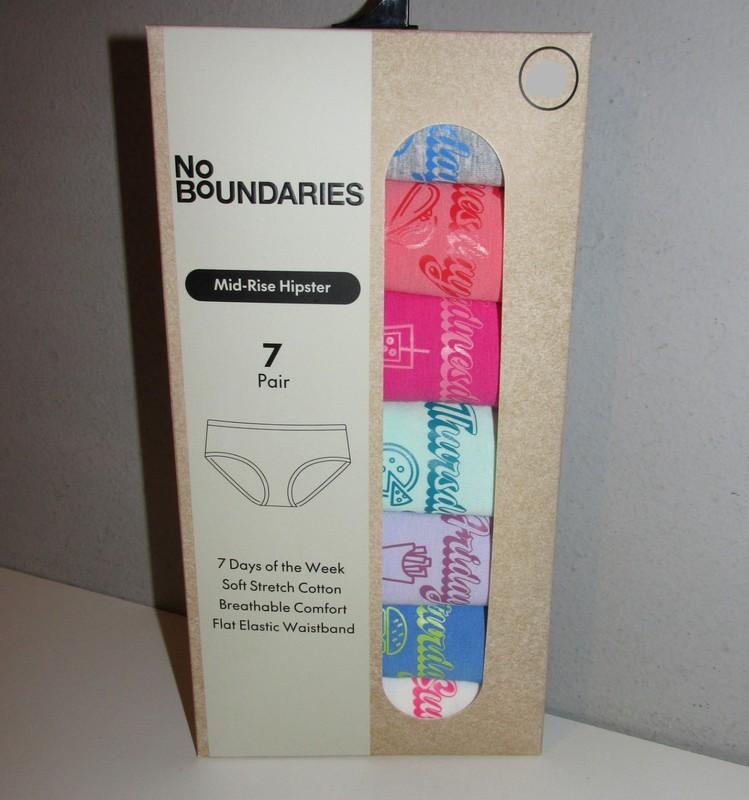 Womens 'Day of the Week' 7 Hipster Panties (Size Med 8-10) BRAND NEW W TAGS