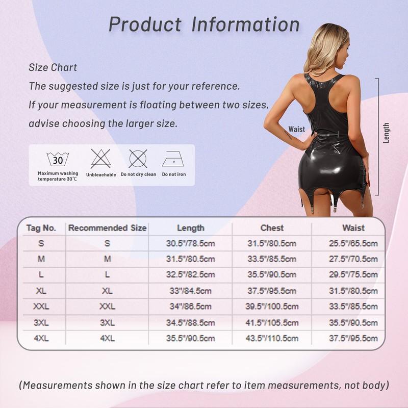 Womens Dress Ladies Leotard Party Nightwear Sleeveless Clubwear Vest Costume
