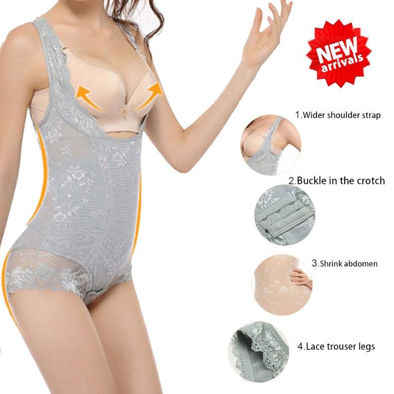 Womens Full Body Shaper Fajas Reductoras Colombianas Shapewear Girdle Fitness US
