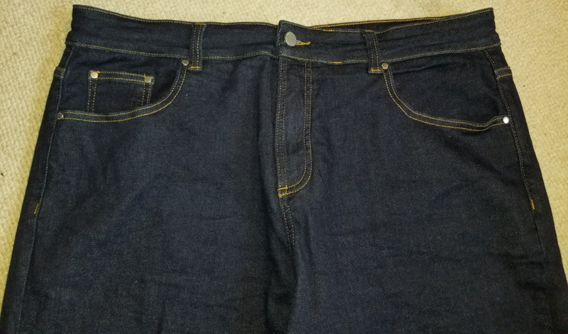 Womens Jeans-UNIVERSAL STANDARD-dark Blue Stretch Denim Wide Leg Ankle-16