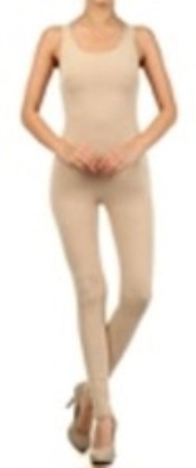 Womens Jumpsuit Plus Size Bodysuit Sleeveless Footless Unitard XL - XXXL 16-24
