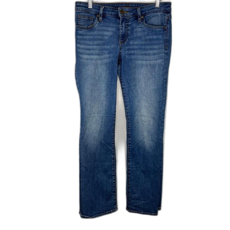 Womens KUT from the Kloth Baby Bootcut Jeans Medium Wash Med Rise Size 8 Short