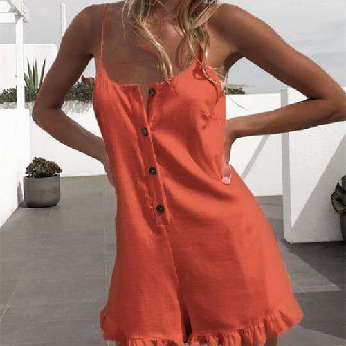 Womens Ladies Mini Playsuit Romper Strappy Holiday Beach Jumpsuit Dresses Summer