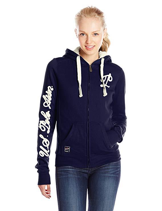Womens Ladies USPA US Polo Assn Sherpa Fur Fleece Hoody Hoodie Jacket New