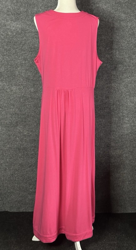 Womens Lands' End SOFT Jersey Knit LONG Dress Size 2X CE5120