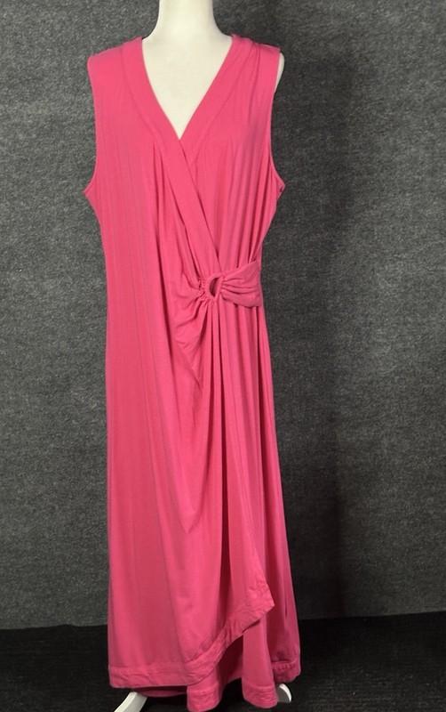 Womens Lands' End SOFT Jersey Knit LONG Dress Size 2X CE5120