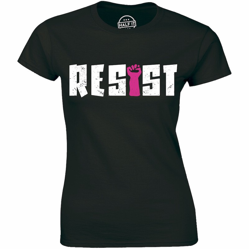 Womens Resist Tee United States of America Protest Rebel Political T Shirt