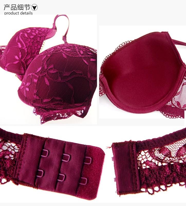 Womens Sexy Thick Padded Bra+Panties Set Bra Lot Lingerie 32-36ABC Cup Underwear
