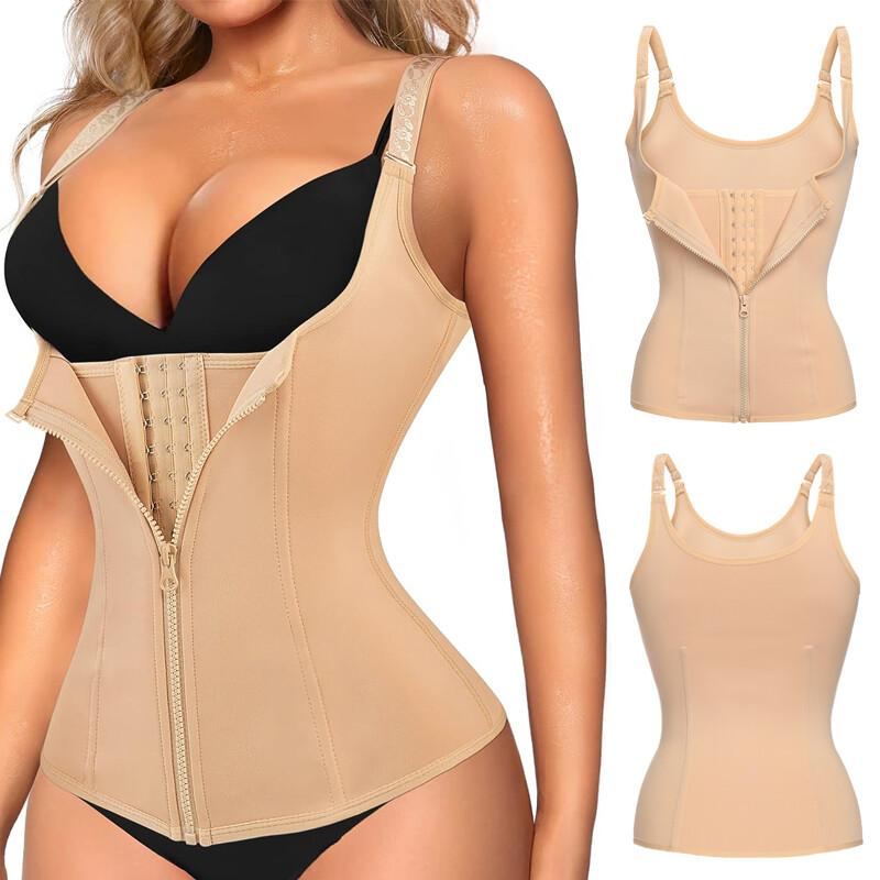 Womens Shapewear Colombianas Body Shaper Waist Trainer Tummy Control Tank Top US