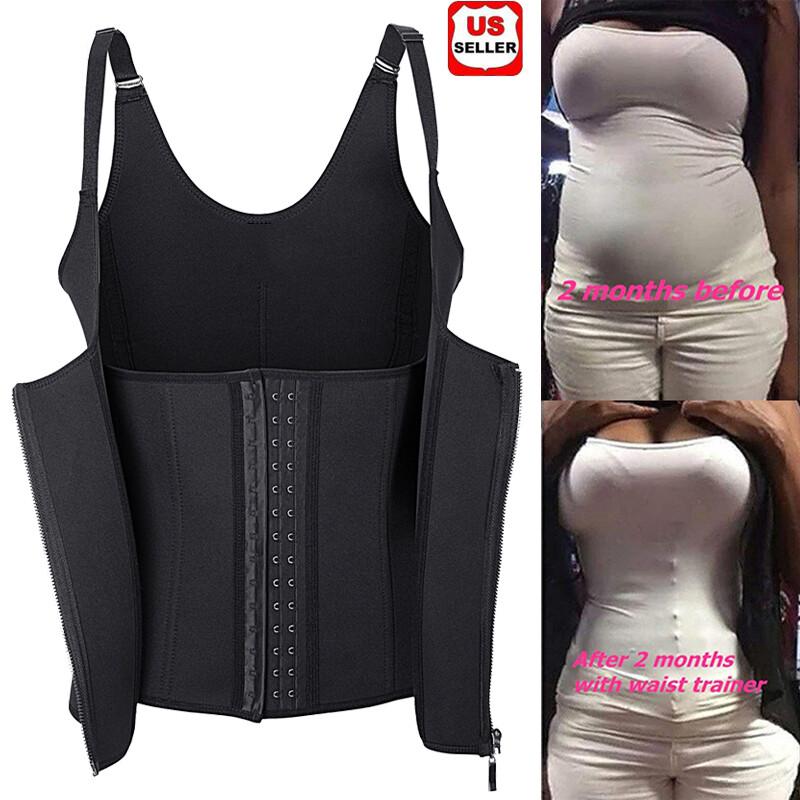 Womens Shapewear Colombianas Body Shaper Waist Trainer Tummy Control Tank Top US