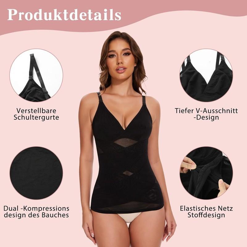 Womens Shapewear Compression Firm Vest Camisole Tank Tops Tummy Control Shaper