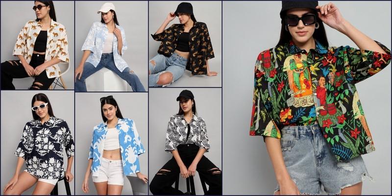 Womens Shirt Ladies Oversized Baggy Fit Short Sleeve Cotton Print T-shirt Tops