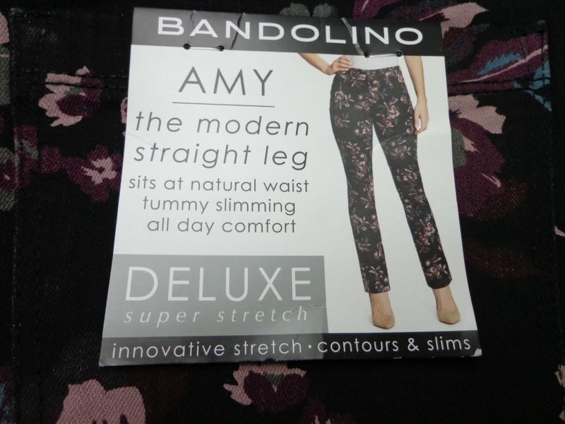 Womens Size 8 Bandolino Pants The Modern Straight Leg Stretch Contours Slim Amy