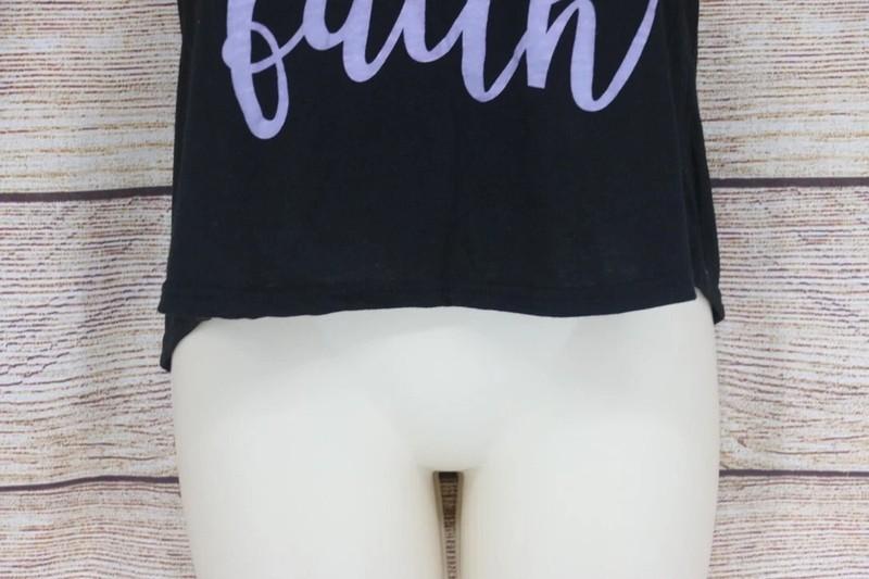 Womens Size Medium Large XL Pullover Tank Top Black