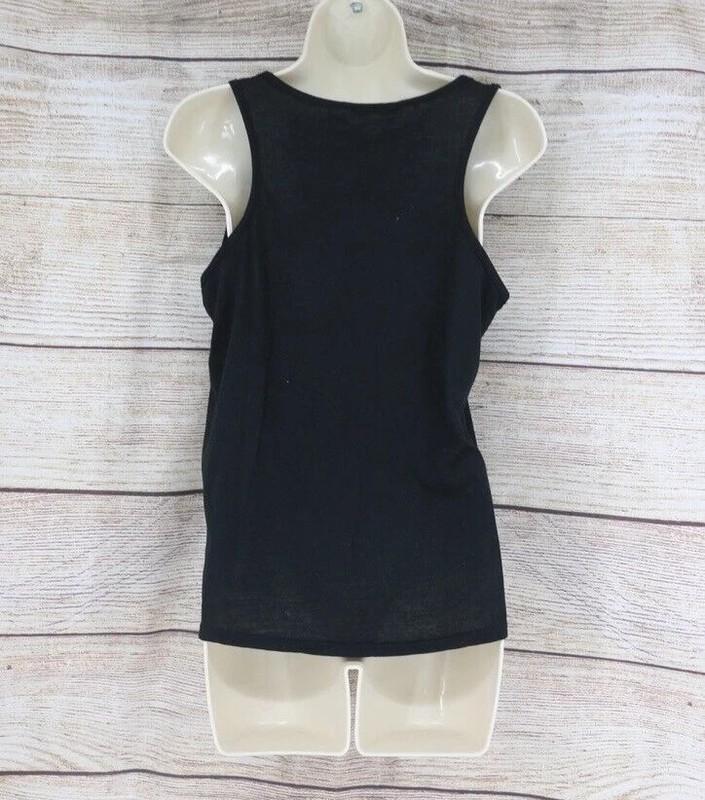 Womens Size Medium Large XL Pullover Tank Top Black