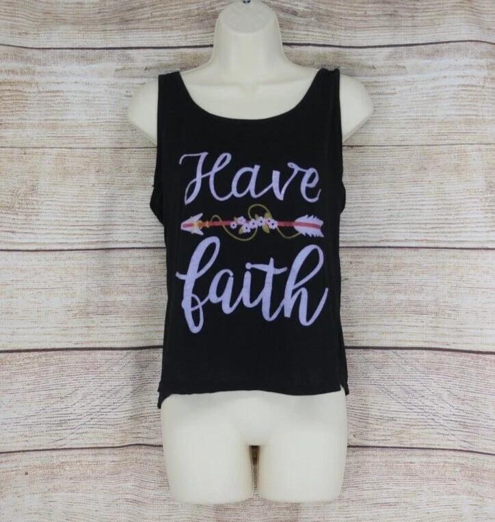 Womens Size Medium Large XL Pullover Tank Top Black