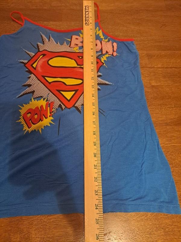 Womens Superman Tank Top Size Juniors 2XL