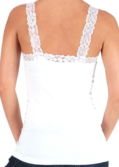 Womens TANKTOP Mopas WRINKLED CAMISOLE Lace Straps ONE SIZE TWC306 Fits S M L XL