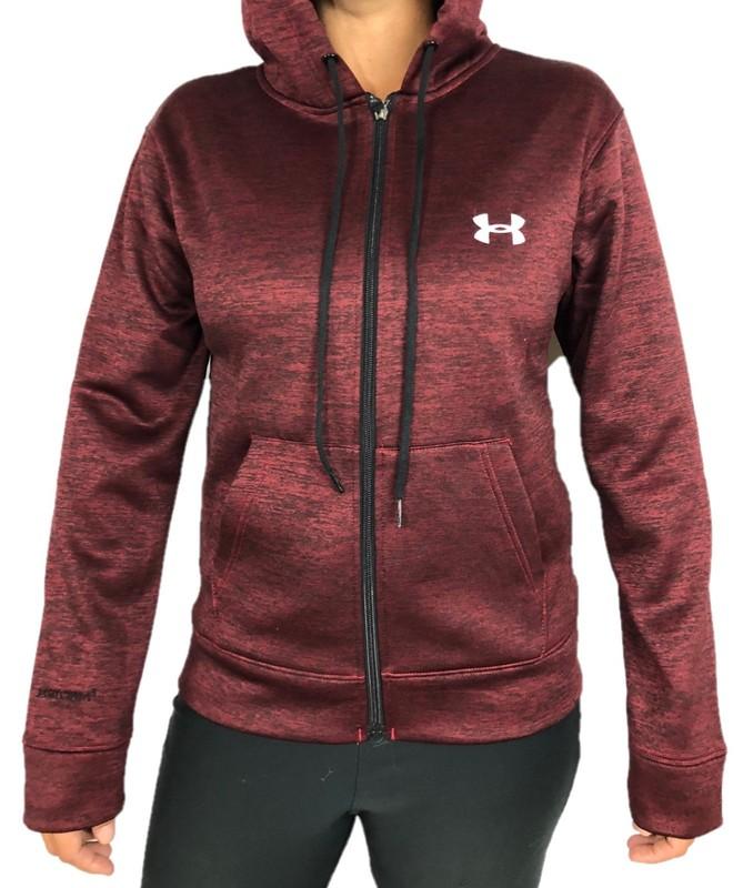 Womens UA Under Armour Cold Gear Logo Athletic Gym Full Zip Hoodie New With Tags