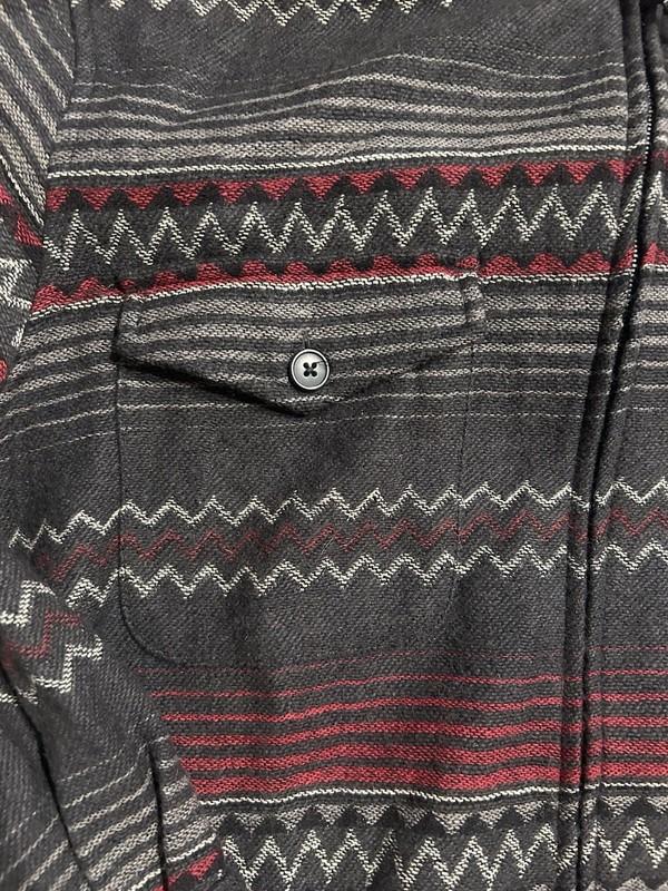 Woolrich 1/4 Zip Wool Pullover Jacket Womens Size L Maroon Aztec Nylon Western