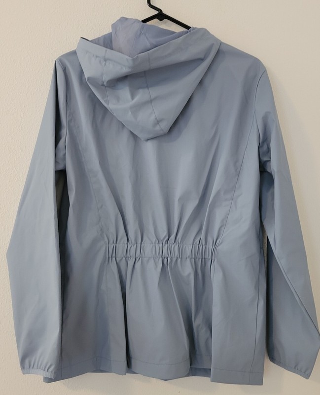 WP Weatherproof Women's Lightweight Hooded Rain Jacket Size Medium
