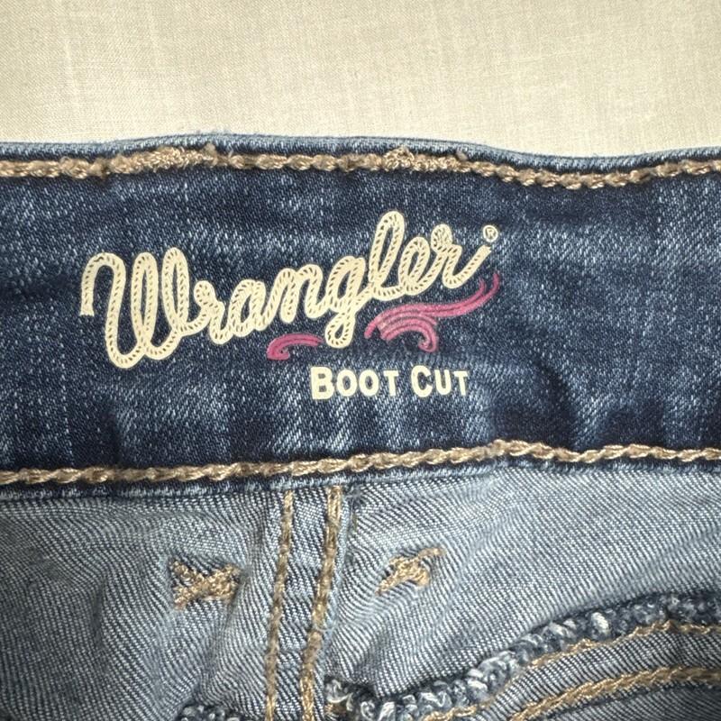 Wrangler Boot Cut Blue Jeans Women 0x34 Country