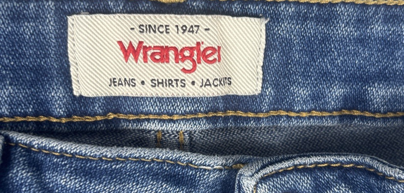 Wrangler Jeans Women's Size 12 High-Rise Fierce Flare Raw Hem Boho Country Gypsy