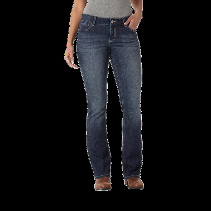 Wrangler® Ladies Bootcut Dark Do Wash Denim Jeans 09MWZDO