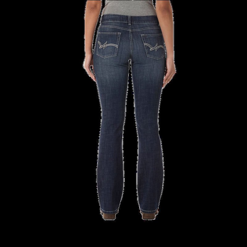 Wrangler® Ladies Bootcut Dark Do Wash Denim Jeans 09MWZDO