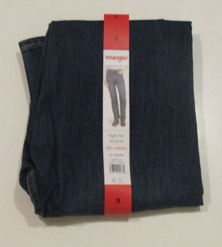 Wrangler Women's High-Rise Bootcut Stretch Jeans Dark Blue Size 10