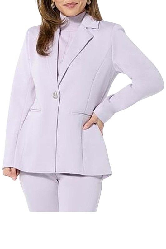 WynneLayers Women's Smooth Operator Blazer w/ Grommet Closure Lavender