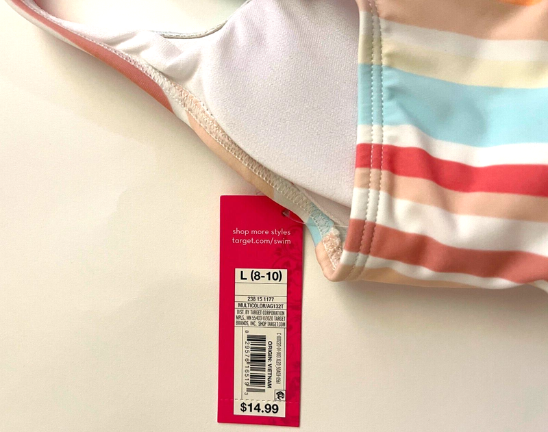 Xhilaration Juniors' Scoop Neck Bralette Bikini Swimsuit Top - Size Medium 4-6