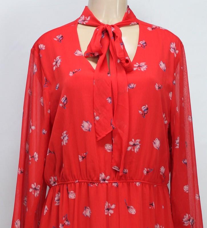 Xhilaration Women's Dress Long Sleeve Floral Size XXL