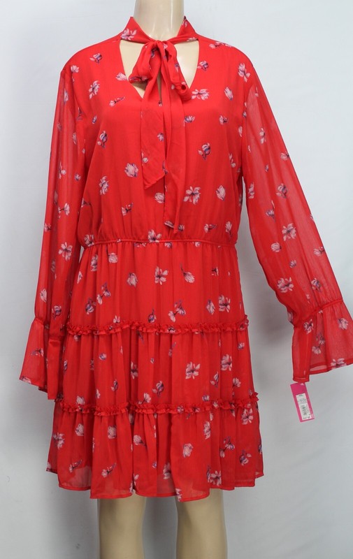 Xhilaration Women's Dress Long Sleeve Floral Size XXL