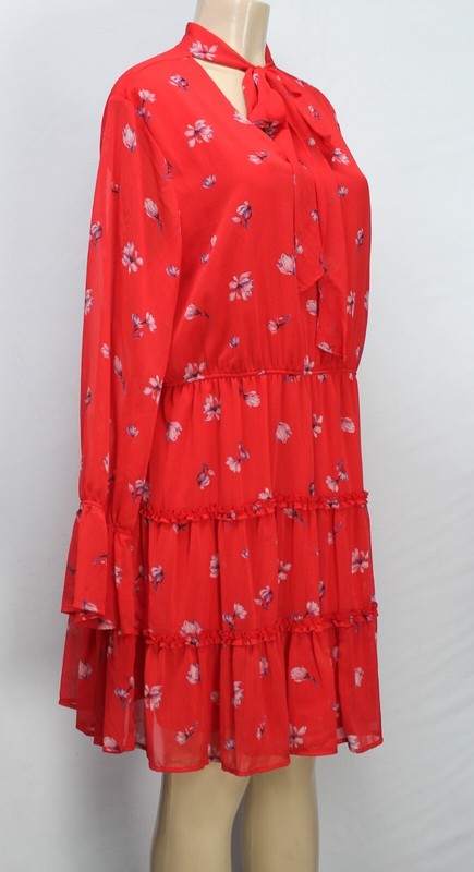 Xhilaration Women's Dress Long Sleeve Floral Size XXL