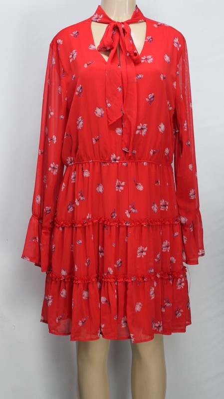Xhilaration Women's Dress Long Sleeve Floral Size XXL