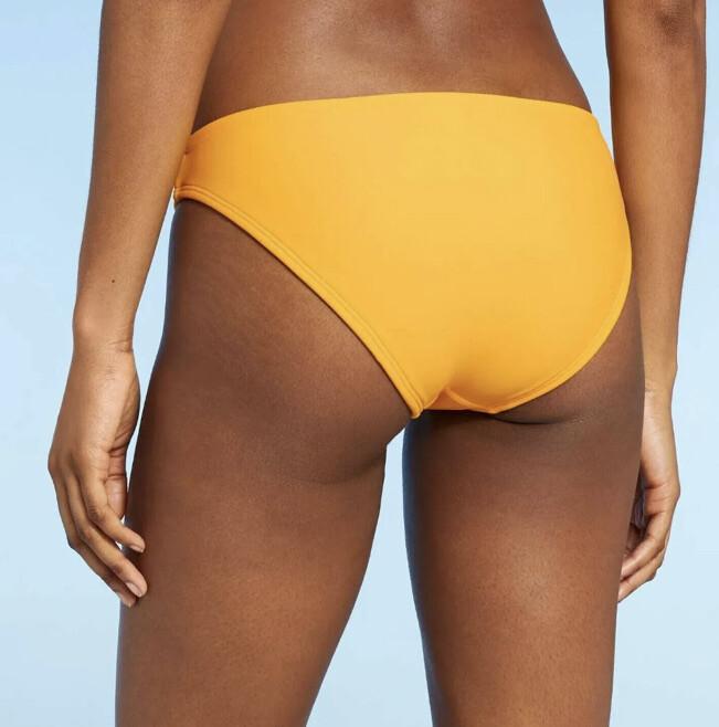 Xhilaration Women’s S Small 0-2 Bikini Bottom Orange Mango Cheeky New
