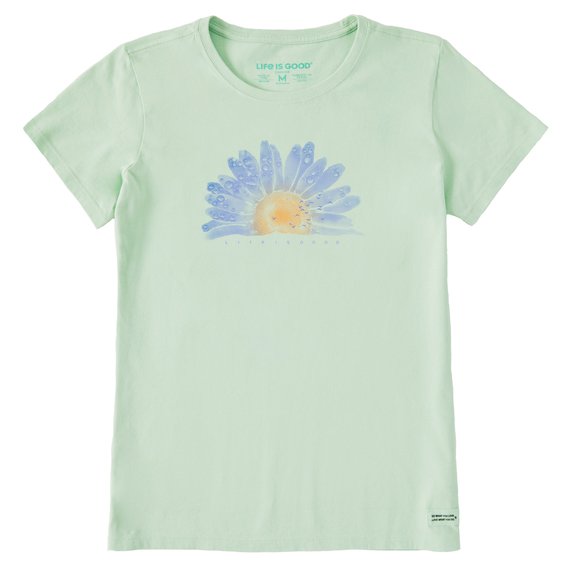 XL Or Large NWT Women's Life Is Good Watercolor Daisy Sage Green SS Crusher Tee