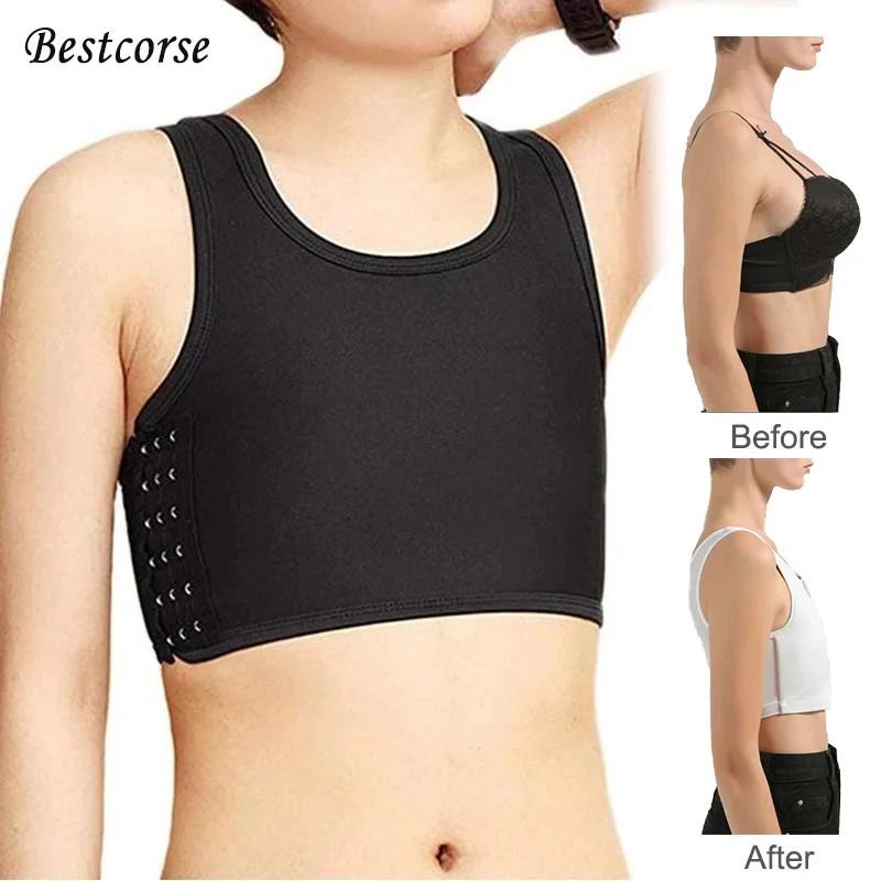XS 5XL Plus Size Ftm Trans Binder Chest Binders Transboy Tomboy Pull Over