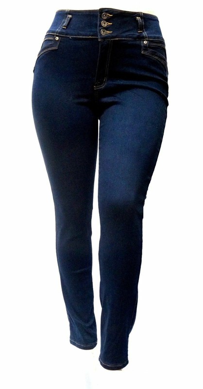 Y&F Womens Plus Size High Waisted Stretch STRAIGHT-LEG & Skinny DENIM JEANS PANT