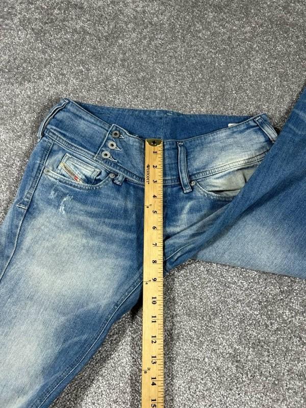 Y2k Diesel Jeans Womens 29 Blue Cherock Slim Bootcut Embellished 29x30