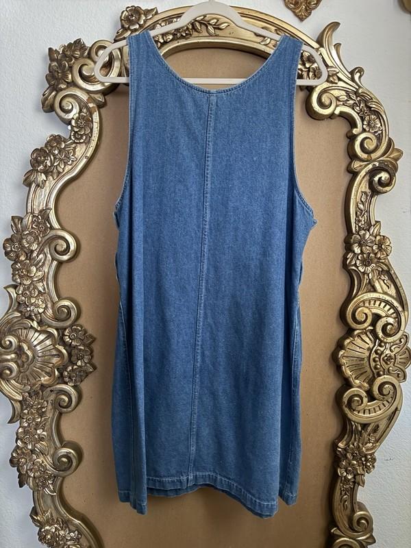 Y2K Looney Tunes Tweety Denim Overalls Dress XL Excellent Condition