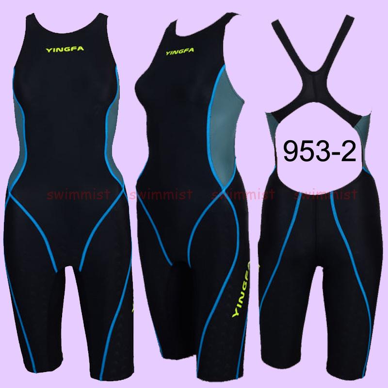 YINGFA 953 WOMEN'S COMPETITION TRAINING RACING KNEESKIN SWIMWEAR SWIMSUIT ALL Sz