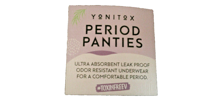 Yonitox Organic Period Panties Underwear -Bikini Waist - Burgundy - Size Large