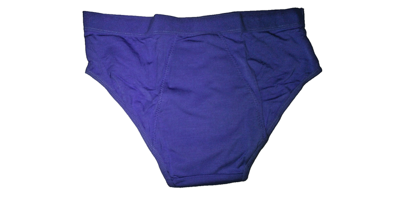 Yonitox Organic Period Panties Underwear -Bikini Waist - Blue - Size Large