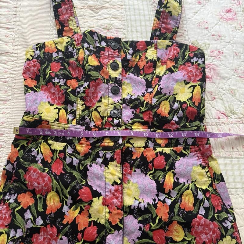Yukiko Noritake Maeve Anthropologie Portside Button Front Romper Floral Size 10