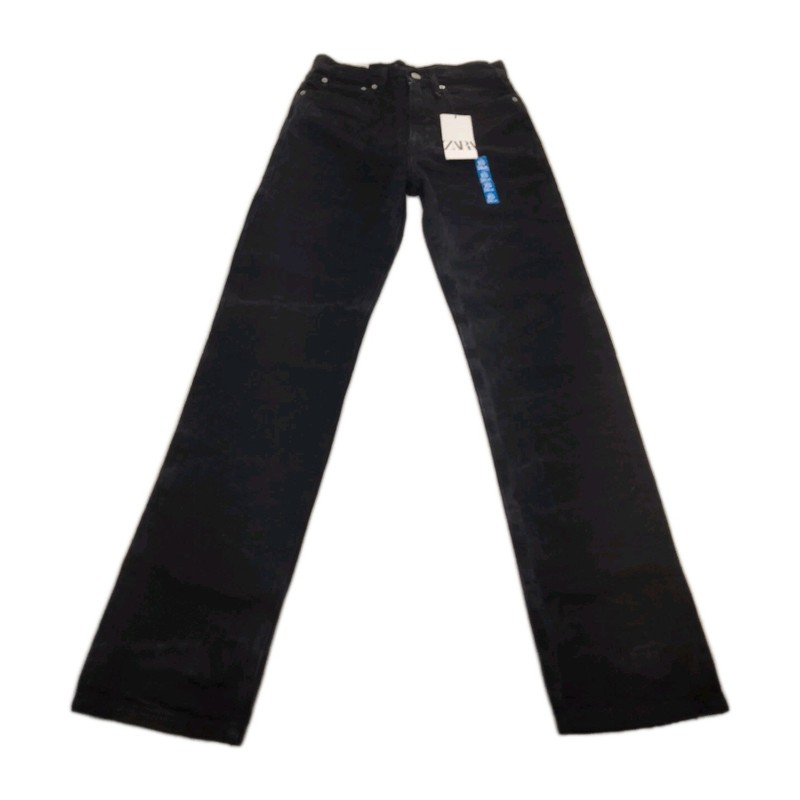 Zara Jeans The Relaxed Fit In Marble Black Size 2