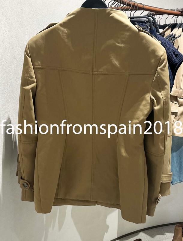 ZARA NEW WOMAN ARMY STYLE TABBED POCKET JACKET LIGHT KHAKI SIZE:L 4341/718/506